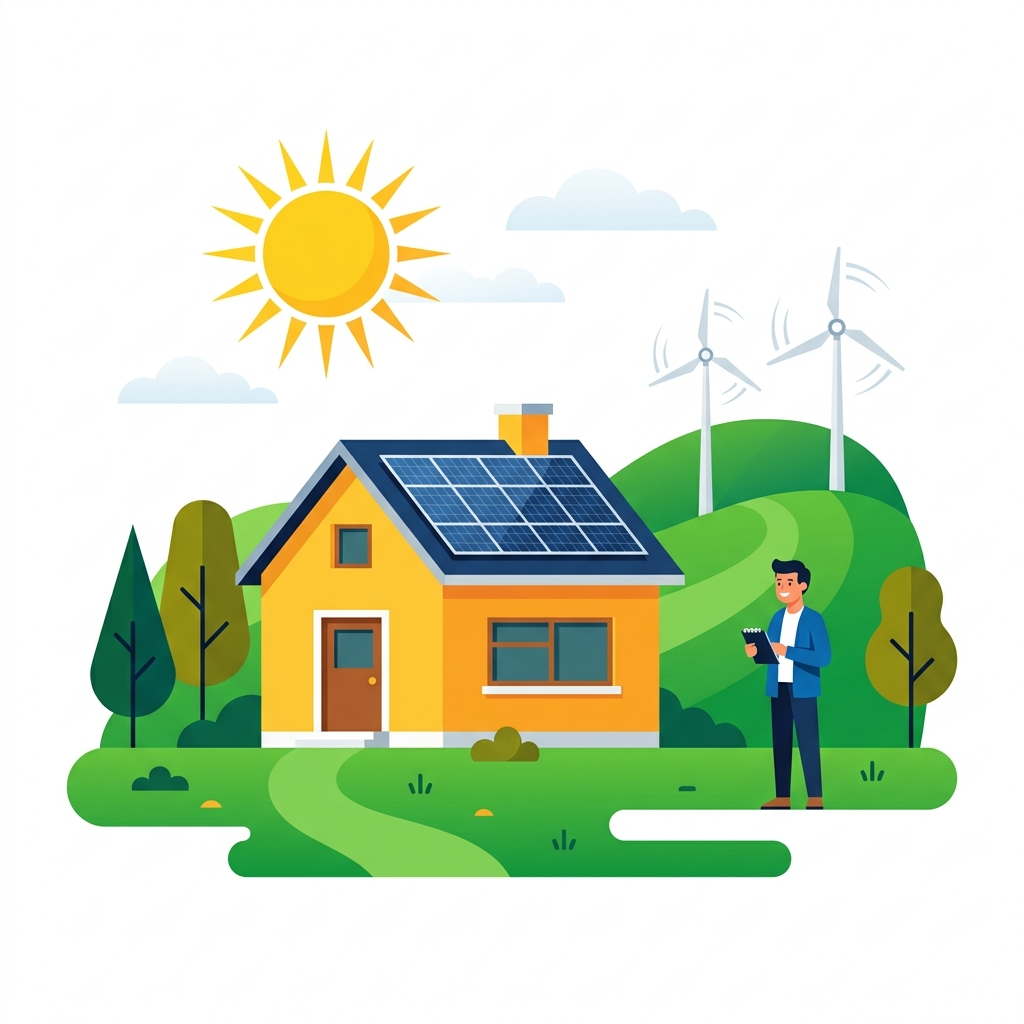 Solar Hero Illustration